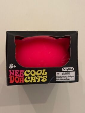 NeeDoh Cool Cats Squishy Toy - Bright Pink - NEW